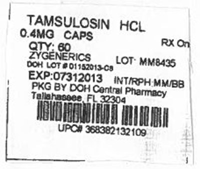 Label Image for 0.4mg - Tamsulosin HCL 0.4MG
